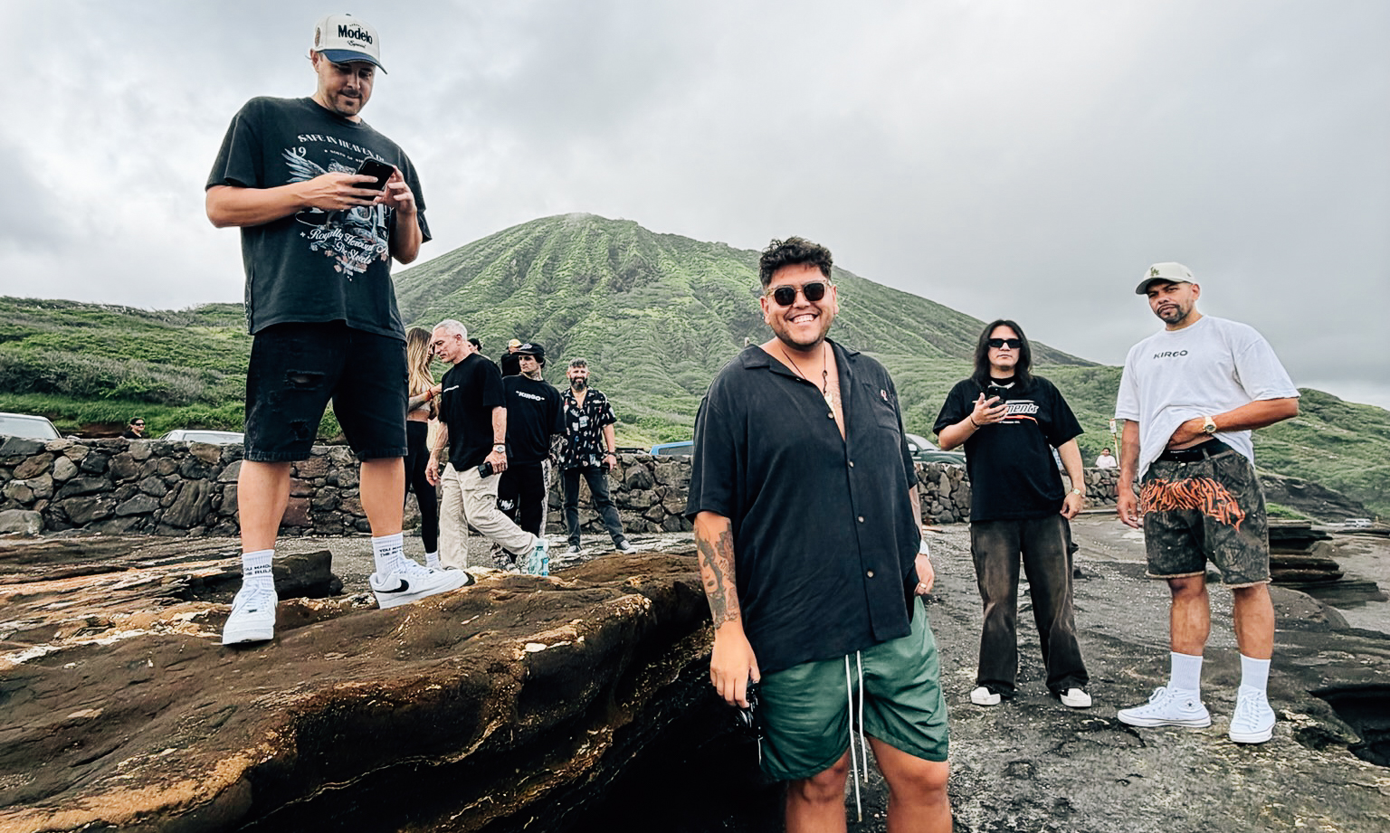 The crew in Hawaii